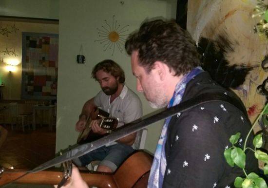 The Blue Orchids acoustic duo unplugged in Crete