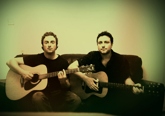 The Blue Orchids acoustic duo in 2011