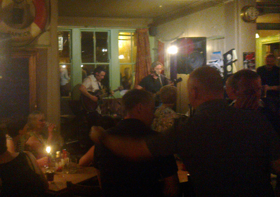 The Blue Orchids acoustic duo at The Alma Inn, Harwich