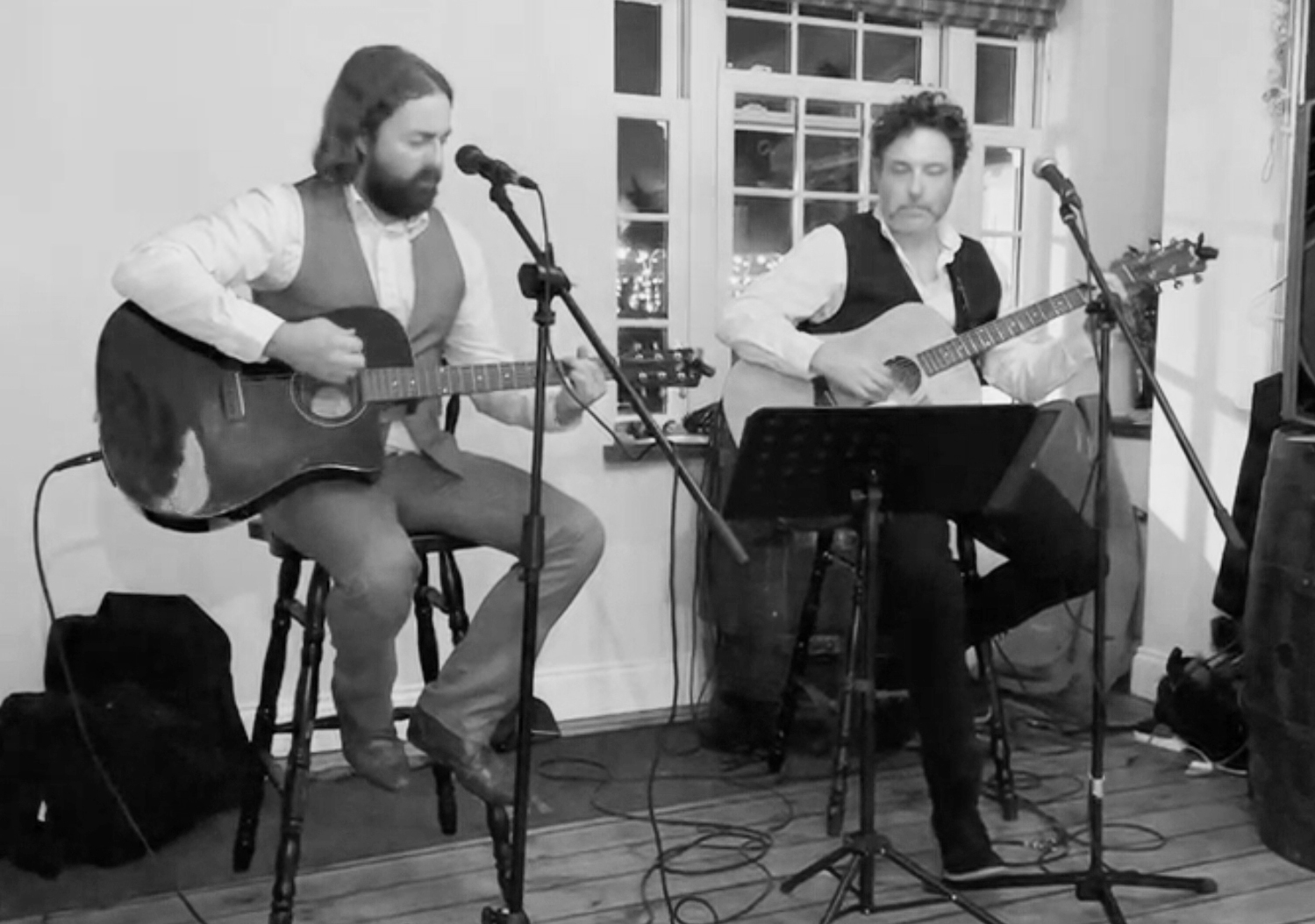 The Blue Orchids acoustic duo at The Estuary Wine Bar